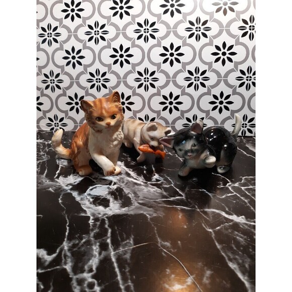 Vintage cat kitten figurines - Picture 1 of 9